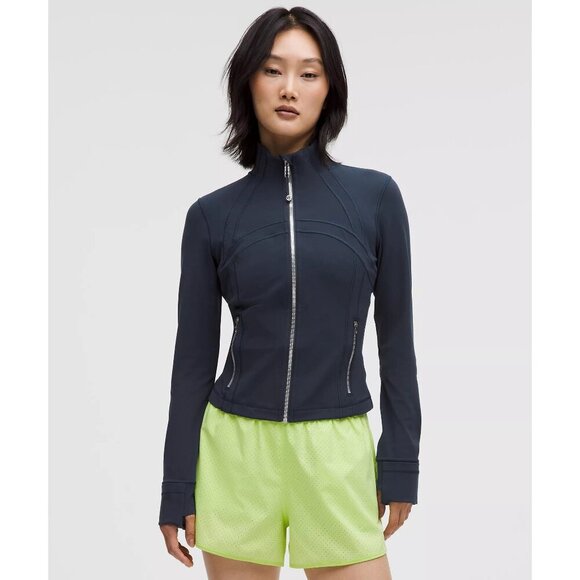 Define Cropped Jacket Nulu - True Navy/Mirror Silver - Picture 2 of 4